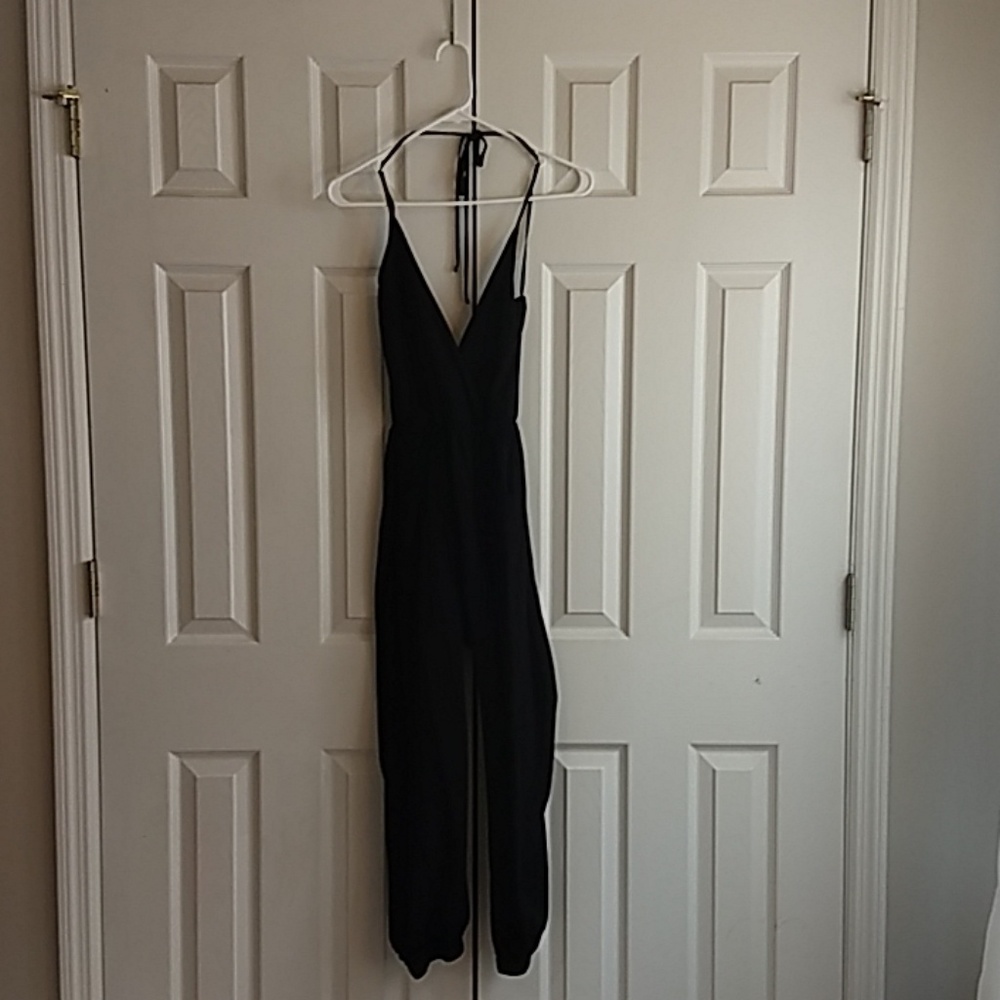 black jumpsuit